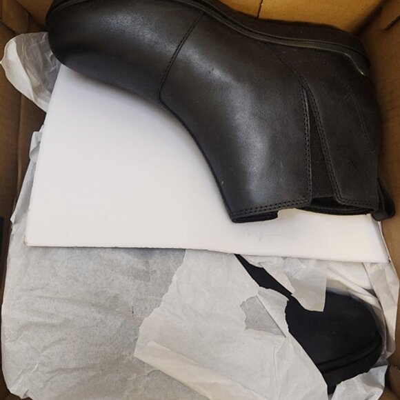 Sorel Womens Evie II Zip Wedge Boot Black, Black 8M - A043 - Picture 9 of 11